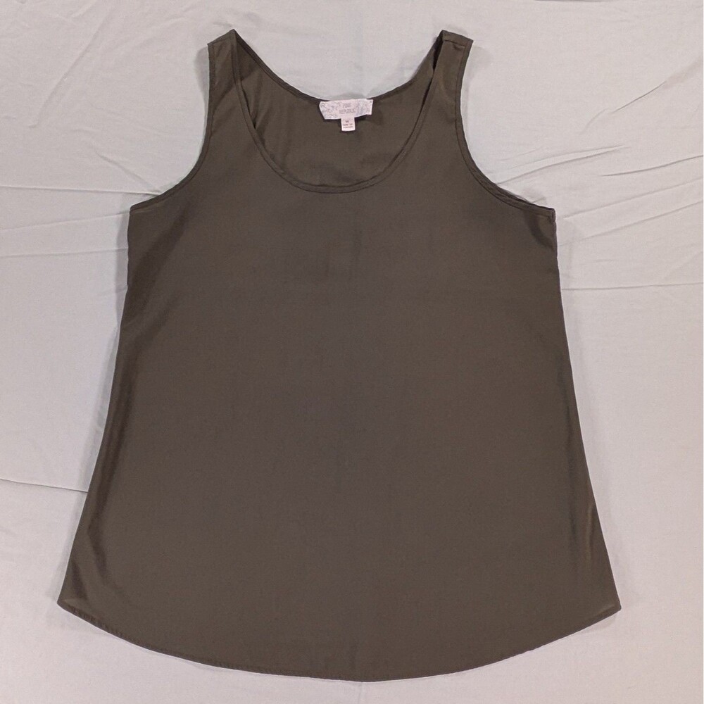 Pink Republic Medium Olive Green Tunic Scoop Neck Tank
